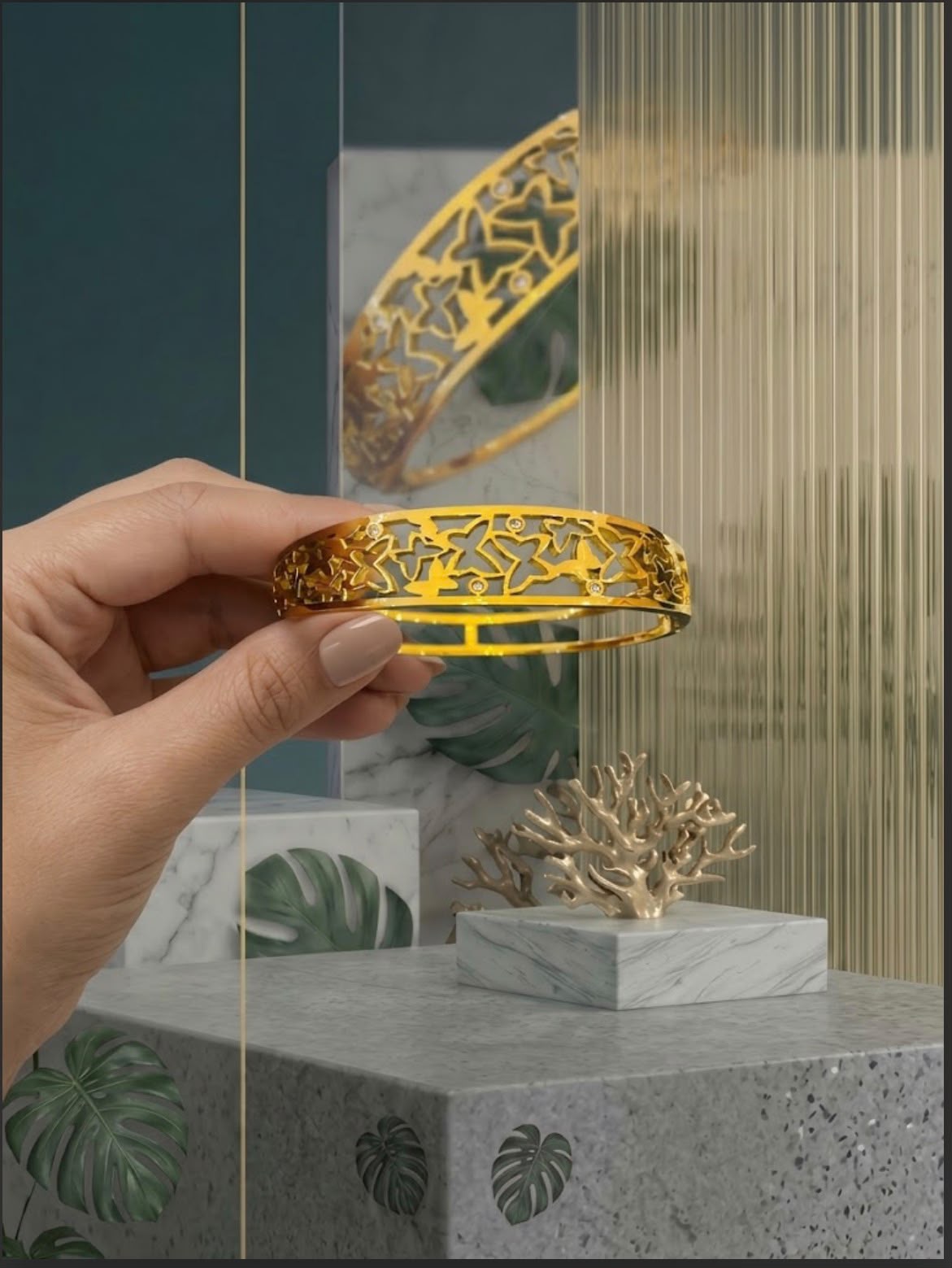 Butterfly Motif bangle