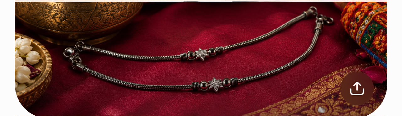 Oxidised Silver Snake Chain w Star Design